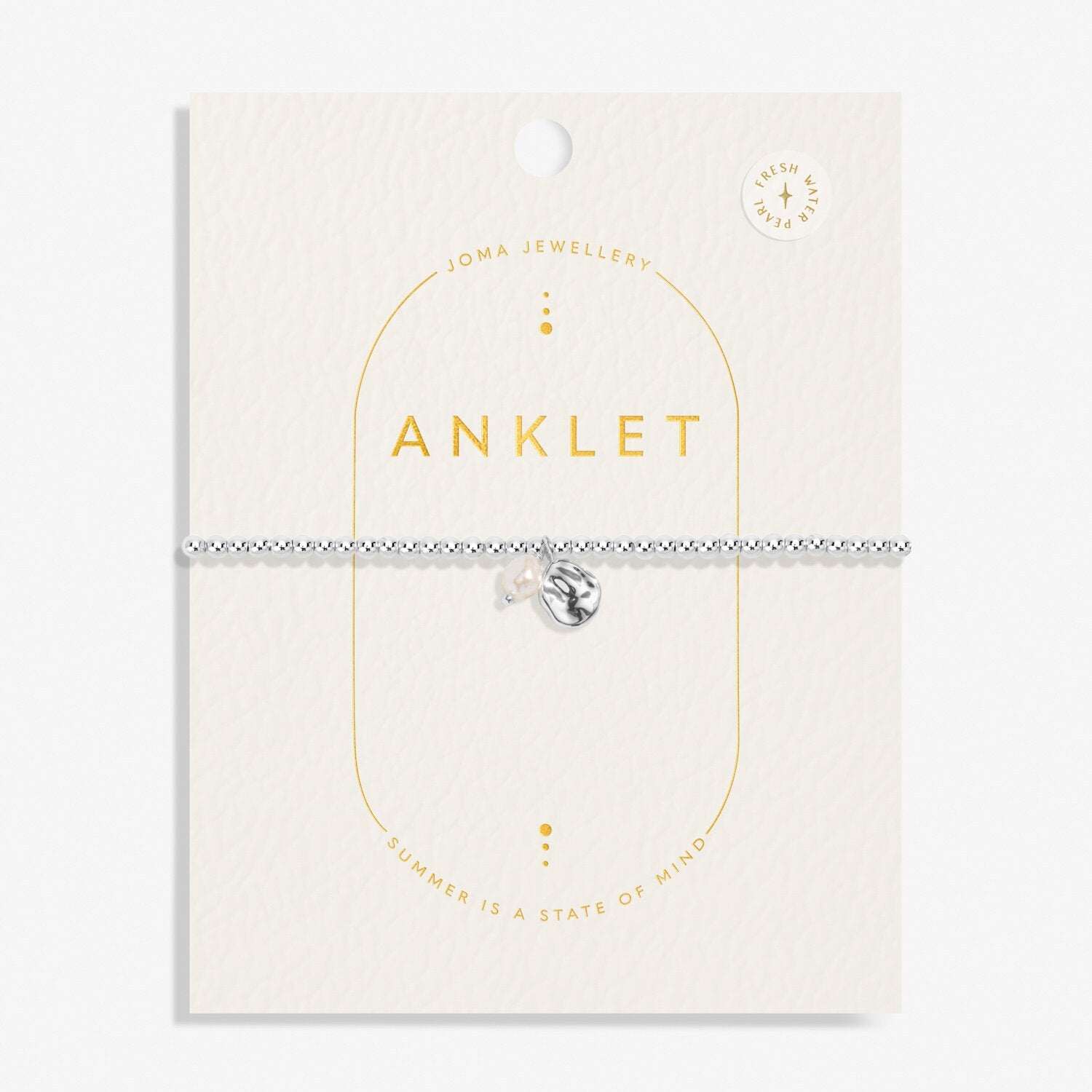 Joma Jewellery Silver Plated Pearl Anklet