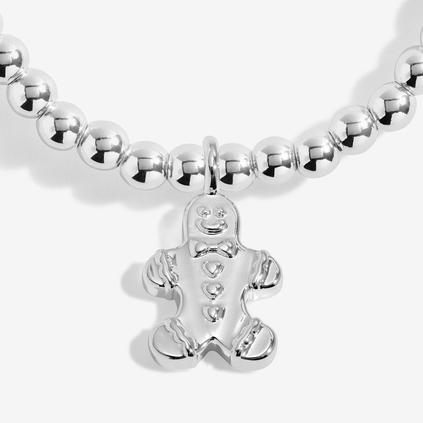 Joma Jewellery Snowglobe A Little Gingerbread Wishes Bracelet In Silver Plating