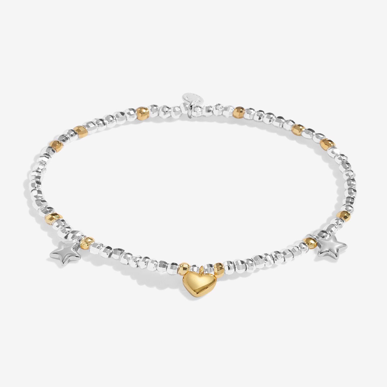 Joma Jewellery Sparkle Confetti A Little Happy Birthday Silver & Gold Plated Bracelet