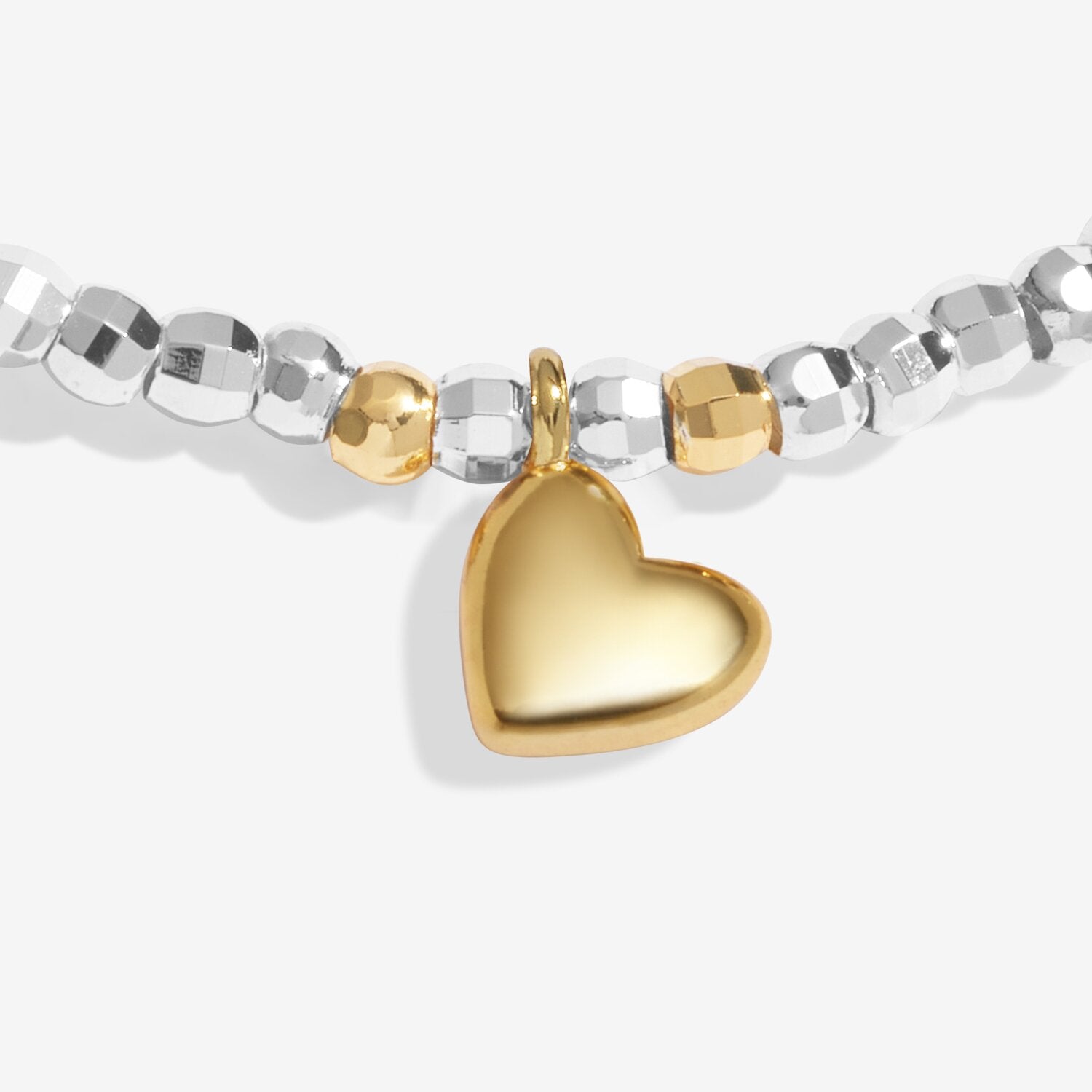 Joma Jewellery Sparkle Confetti A Little Heart Of Gold Silver & Gold Plated Bracelet