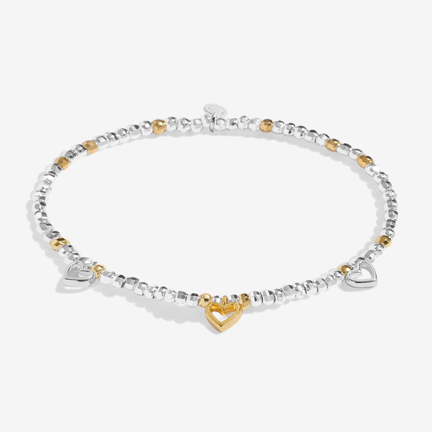Joma Jewellery Sparkle Confetti A Little Lovely Daughter Silver & Gold Plated Bracelet
