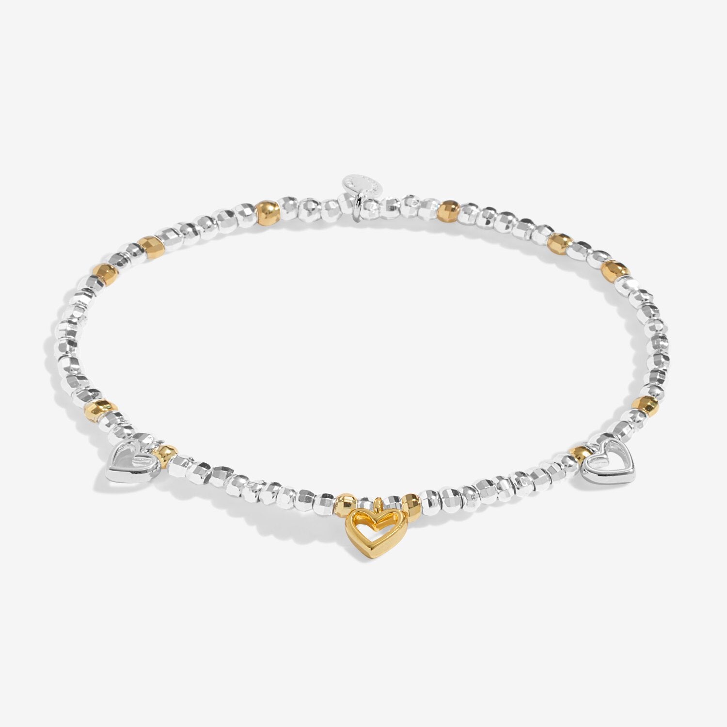 Joma Jewellery Sparkle Confetti A Little Lovely Daughter Silver & Gold Plated Bracelet
