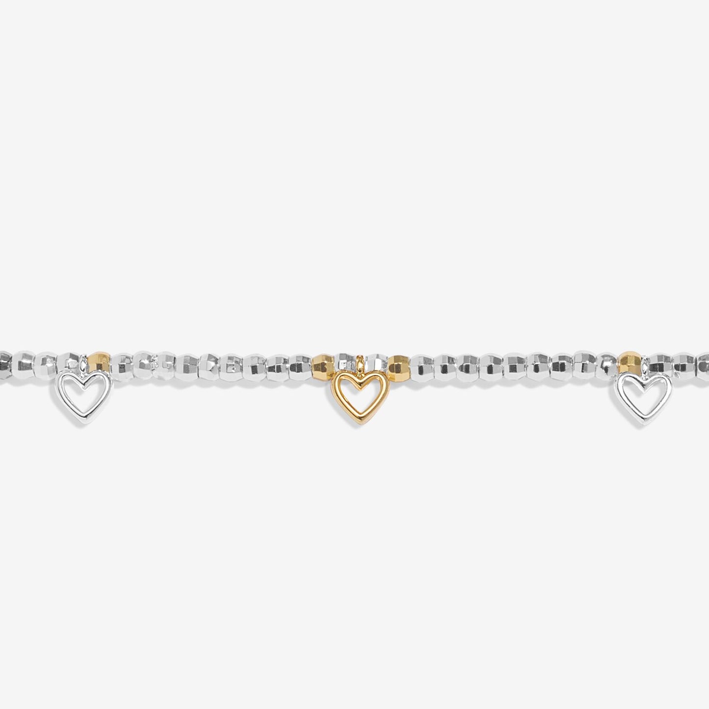 Joma Jewellery Sparkle Confetti A Little Lovely Daughter Silver & Gold Plated Bracelet