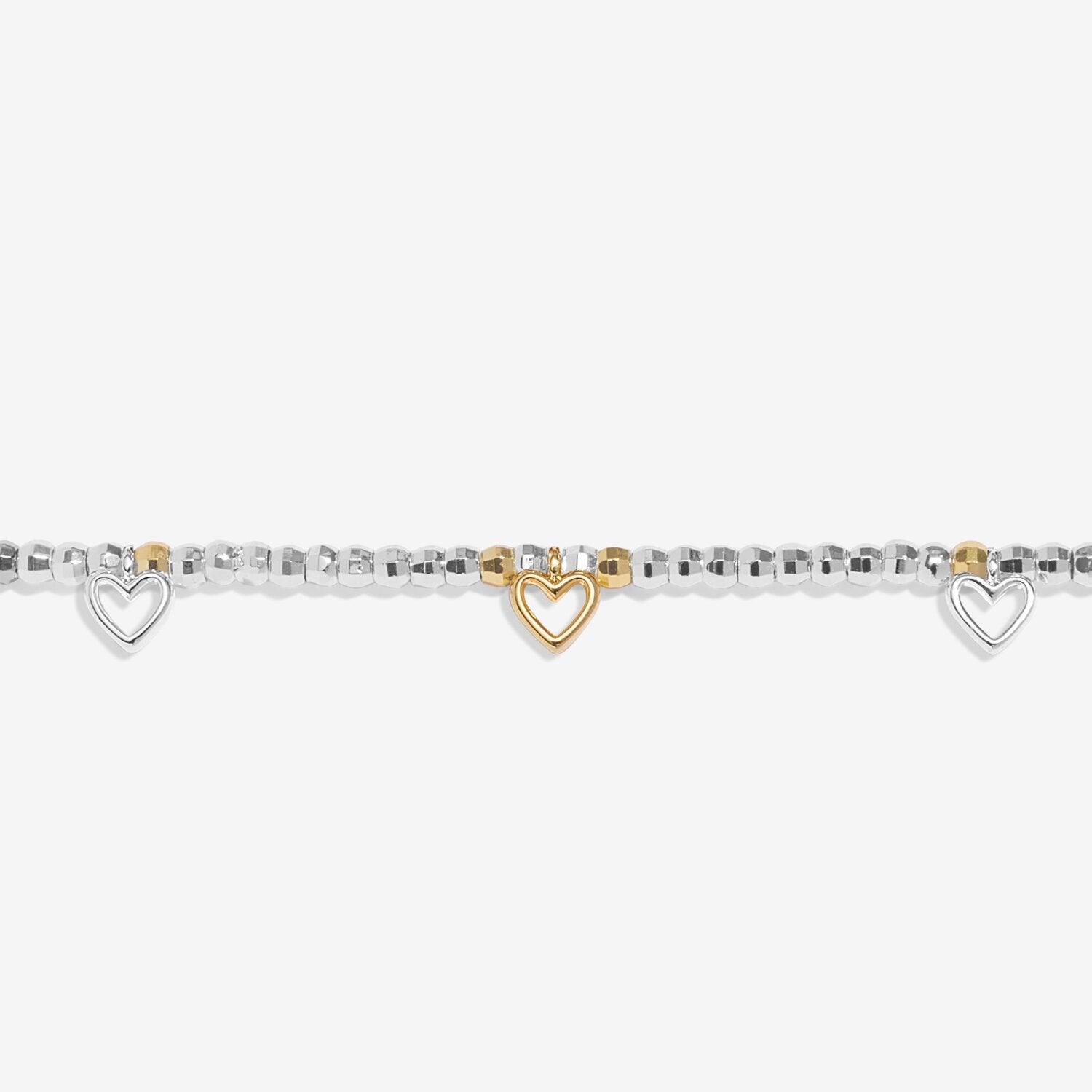 Joma Jewellery Sparkle Confetti A Little Lovely Daughter Silver & Gold Plated Bracelet