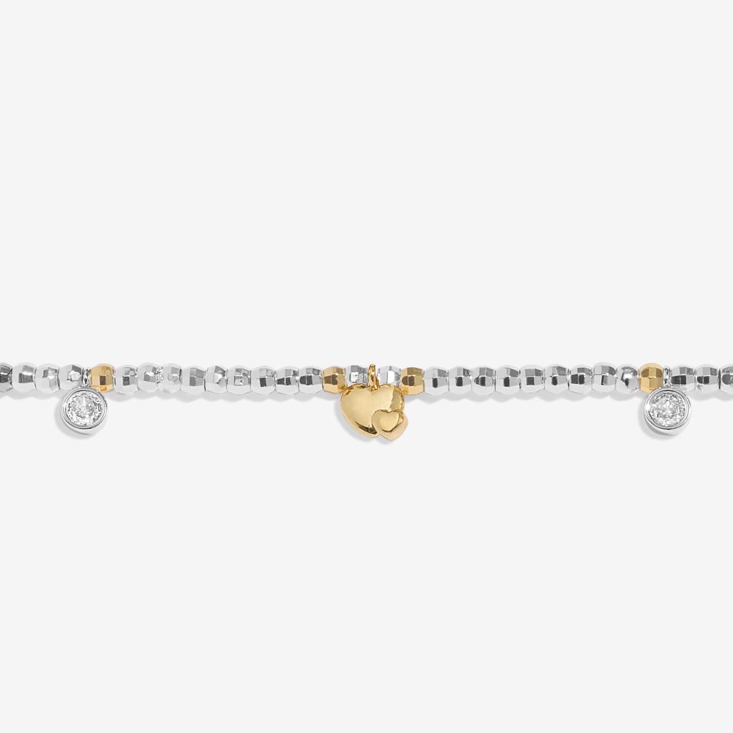 Joma Jewellery Sparkle Confetti A Little Mummy To Be Silver & Gold Plated Bracelet