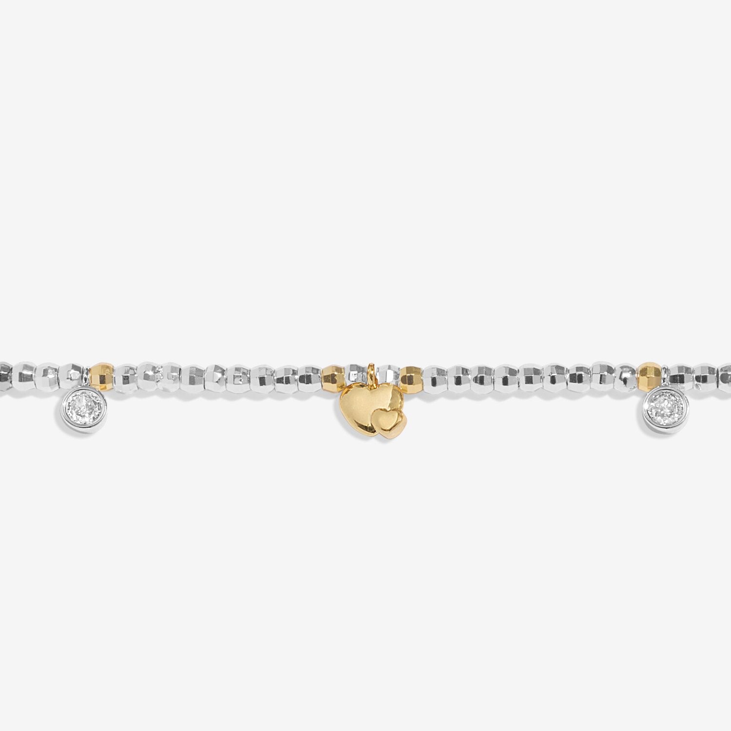 Joma Jewellery Sparkle Confetti A Little Mummy To Be Silver & Gold Plated Bracelet