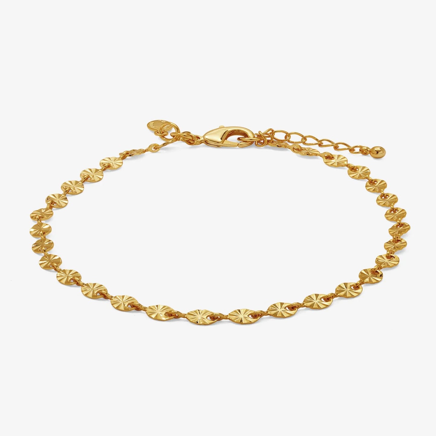 Joma Jewellery Sparkle Gold Plated Chain Anklet