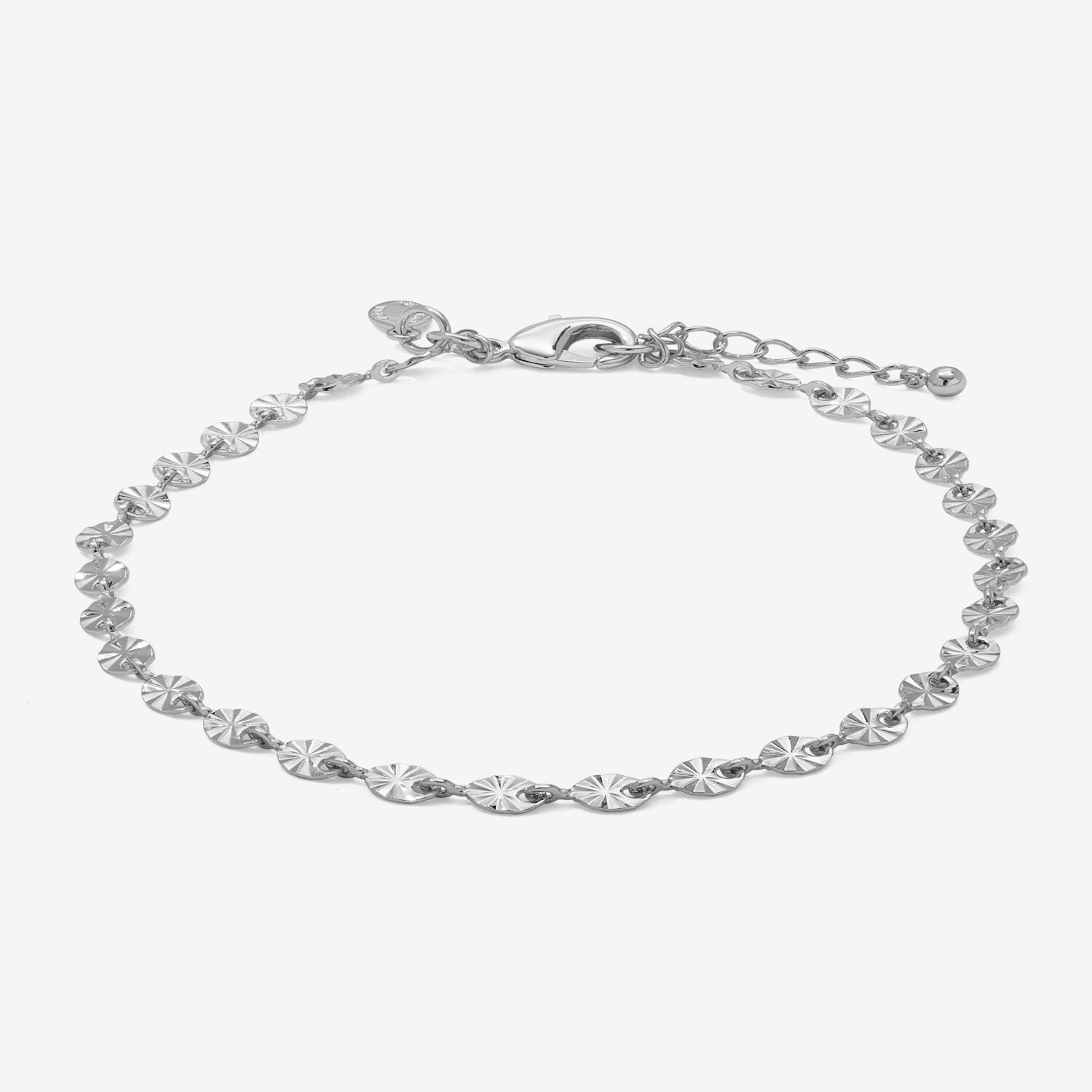 Joma Jewellery Sparkle Silver Plated Chain Anklet