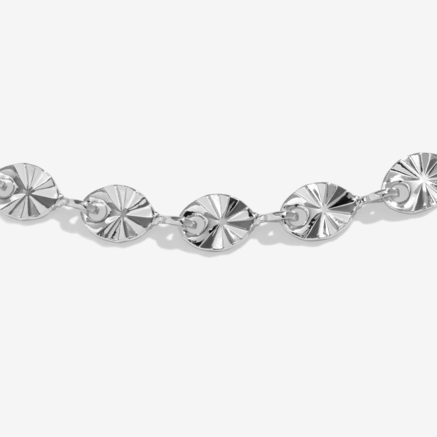 Joma Jewellery Sparkle Silver Plated Chain Anklet