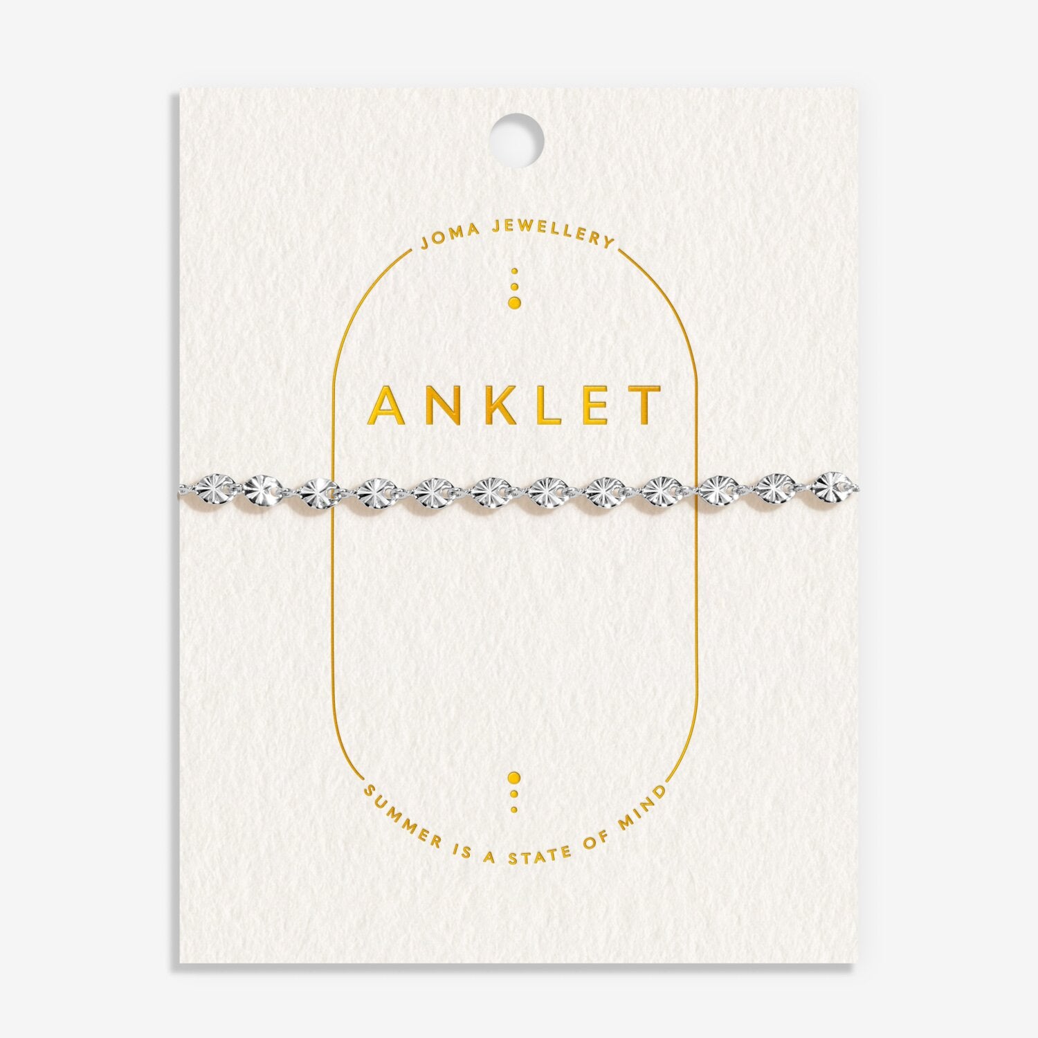 Joma Jewellery Sparkle Silver Plated Chain Anklet