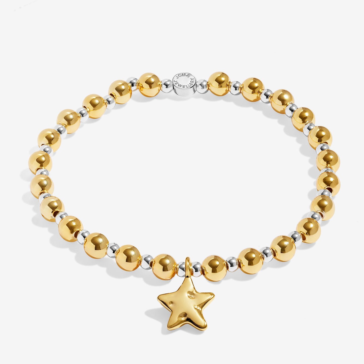 Joma Jewellery Words To Treasure Dream Big Bracelet In Silver and Gold Plating