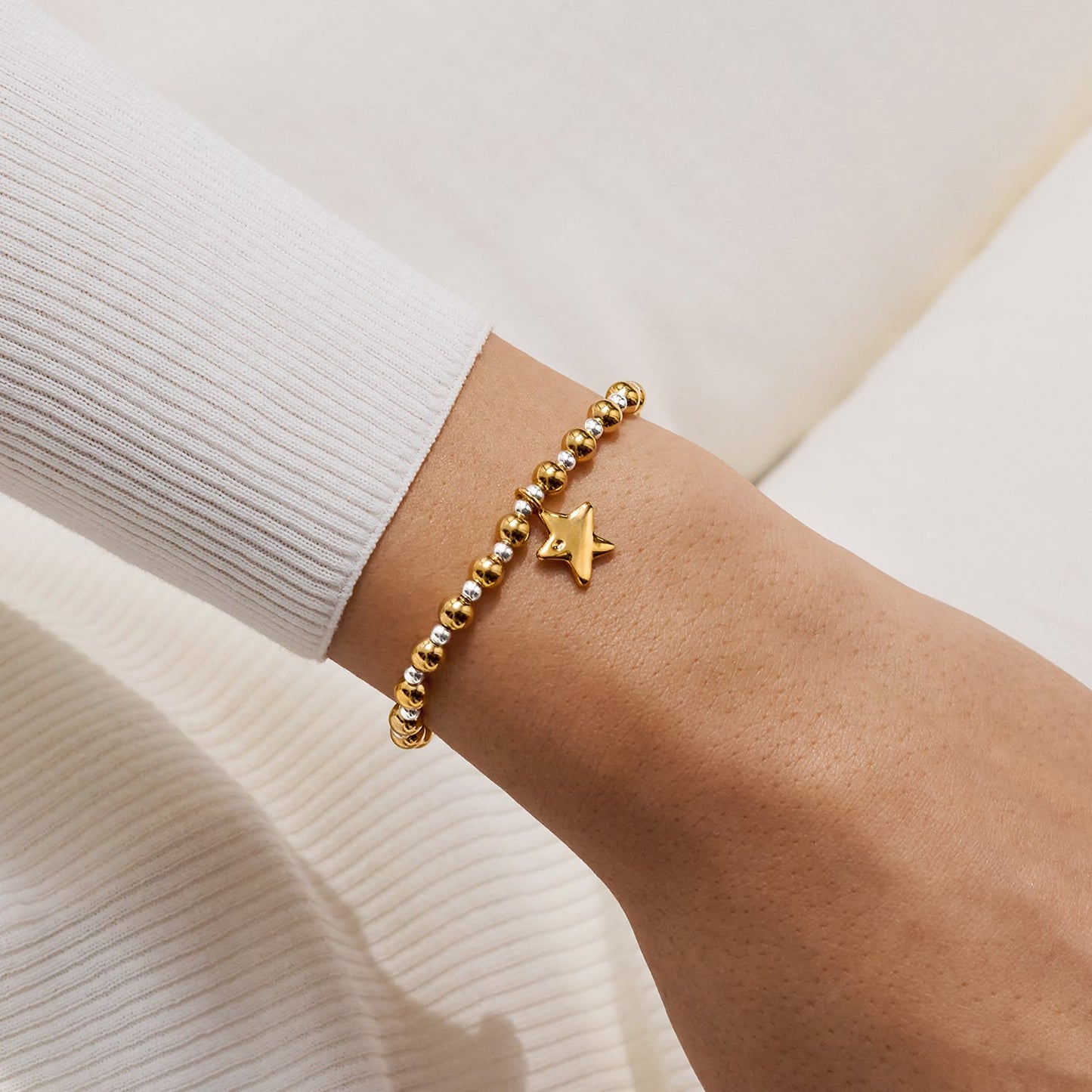 Joma Jewellery Words To Treasure Dream Big Bracelet In Silver and Gold Plating