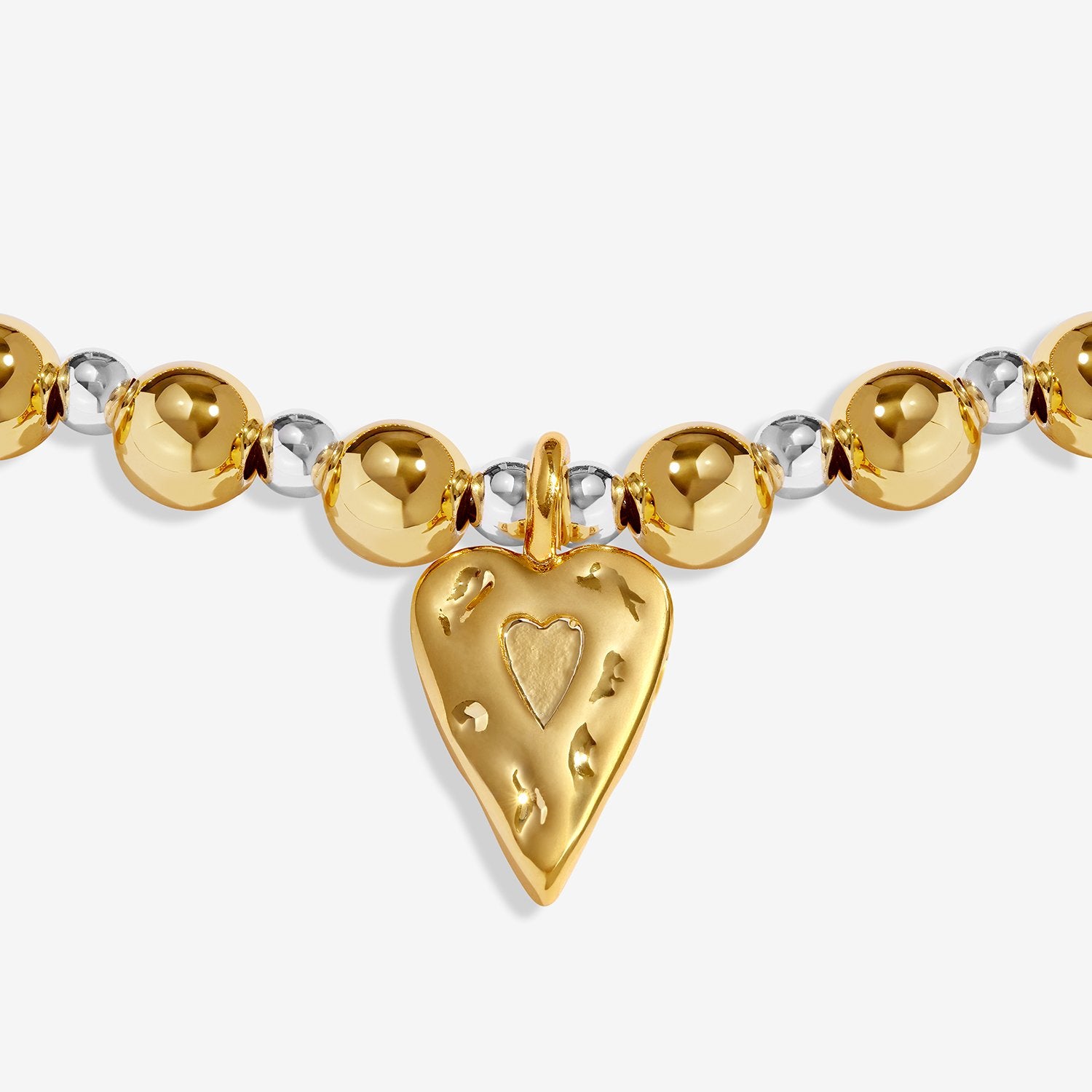 Joma Jewellery Words To Treasure Follow Your Heart Bracelet In Silver and Gold Plating