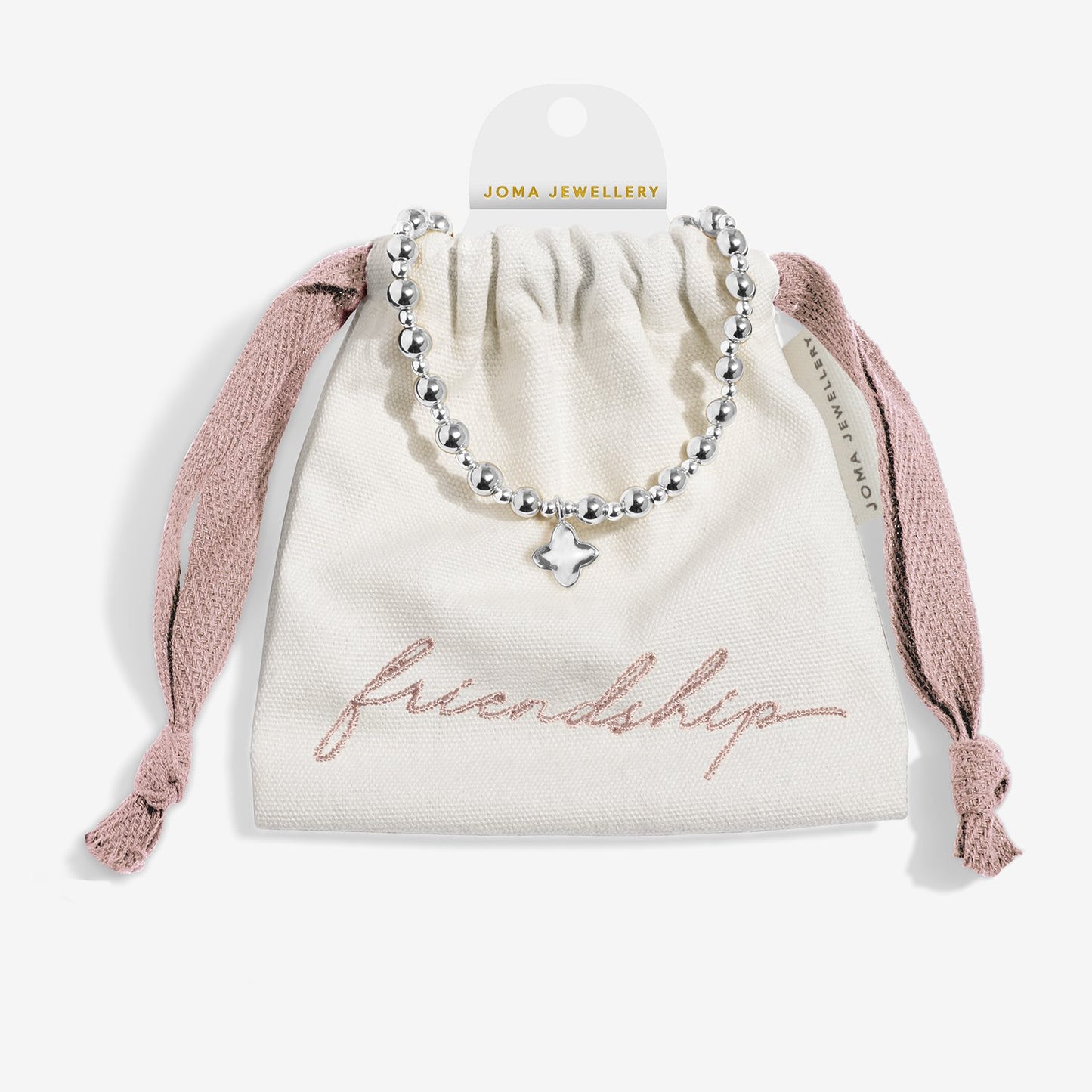 Joma Jewellery Words To Treasure Forever Friendship Bracelet In Silver Plating