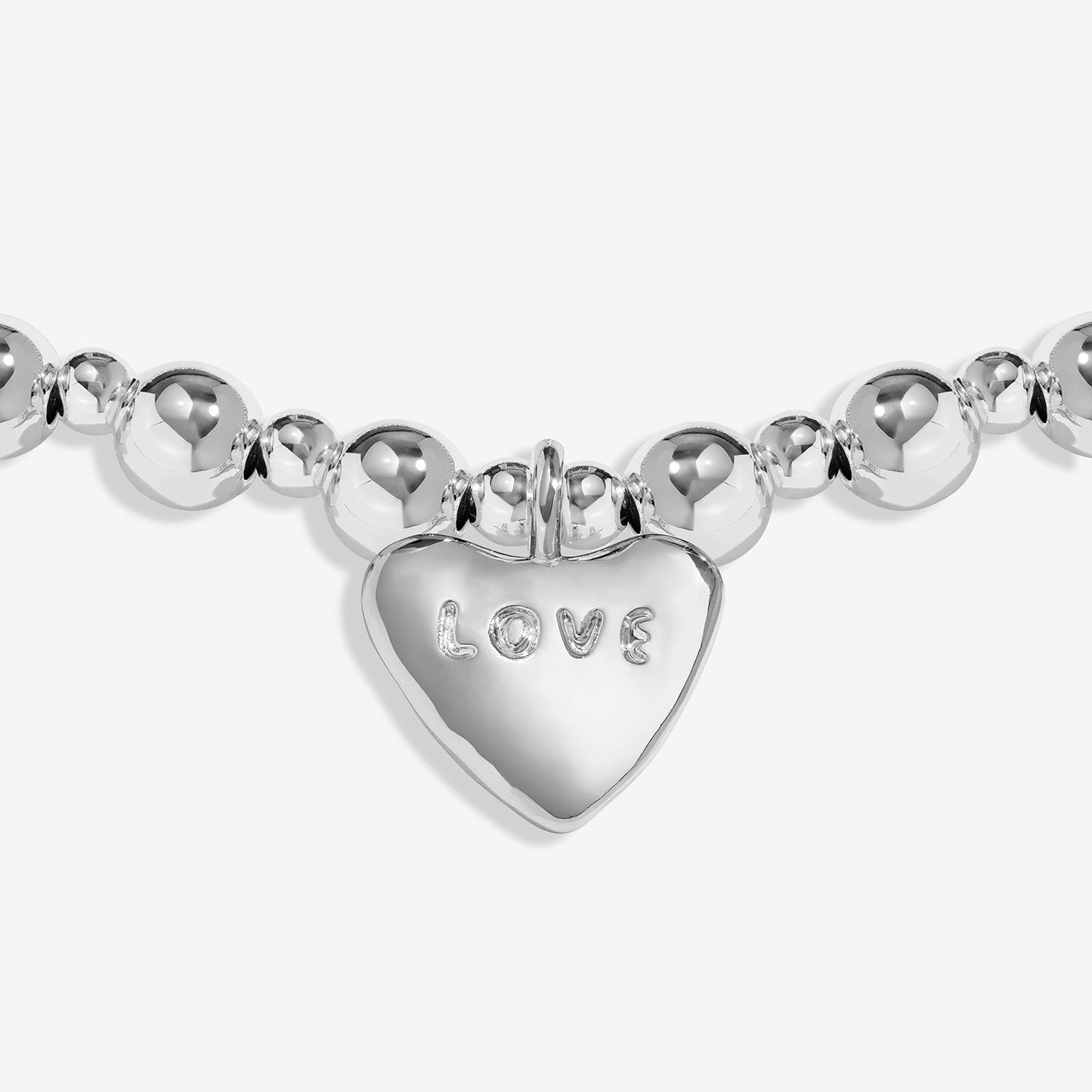 Joma Jewellery Words To Treasure So Loved Bracelet In Silver Plating