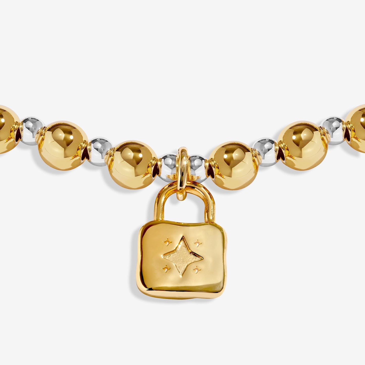 Joma Jewellery Words To Treasure Strength Bracelet In Silver and Gold Plating