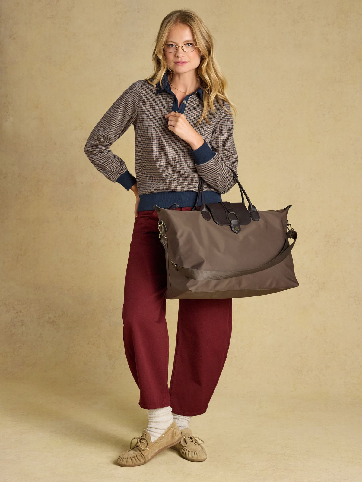Joules Large Zip Top Weekend Holdall Bag