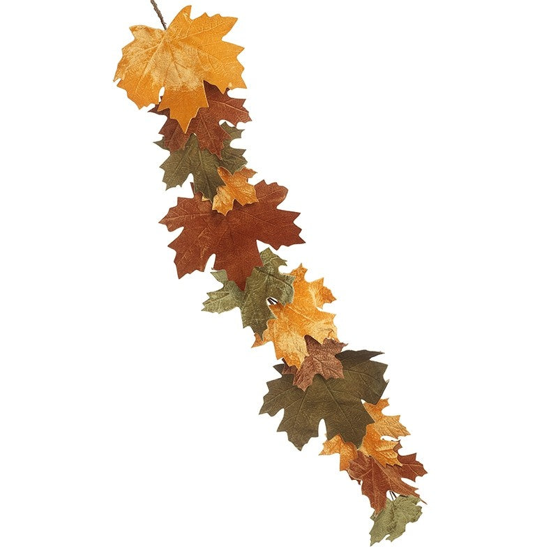 Heaven Sends - Velvet Mixed Leaves Autumn Garland