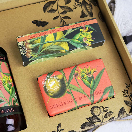 English Soap Company Kew Gardens Bergamot & Ginger Essential Hand Care Gift Box