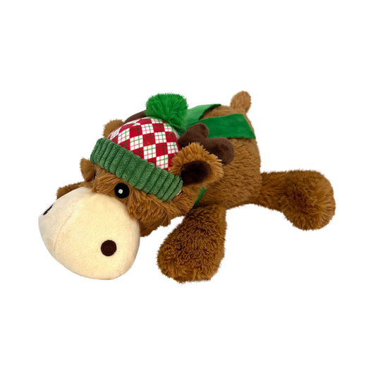 KONG Holiday Cozie Reindeer Check Pattern