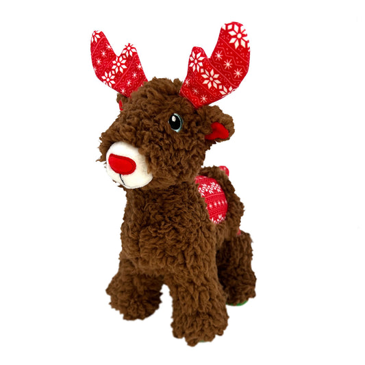 KONG Holiday Sherps Reindeer Red