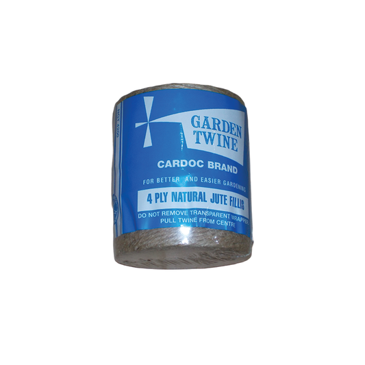 Cardoc 200g spool of 4-ply natural jute fillis garden twine for heavy duty plant tying