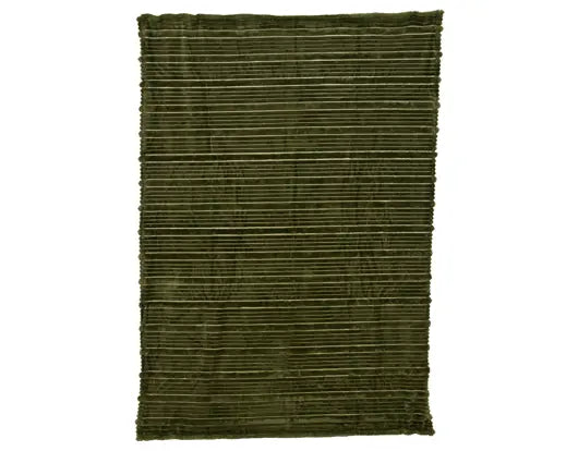 Kaemingk Green Irregular Stripe Christmas Throw