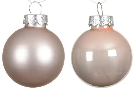 Kaemingk Shiny & Matt Pink Baubles