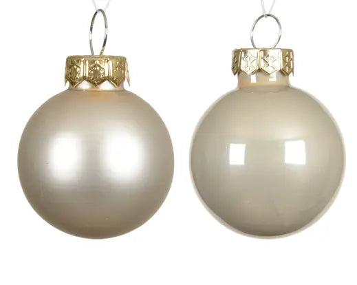 Kaemingk Shiny & Matt Plastic Pearl Baubles