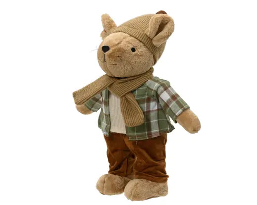 Kaemingk Standing Mouse Soft Plush Christmas Decoration