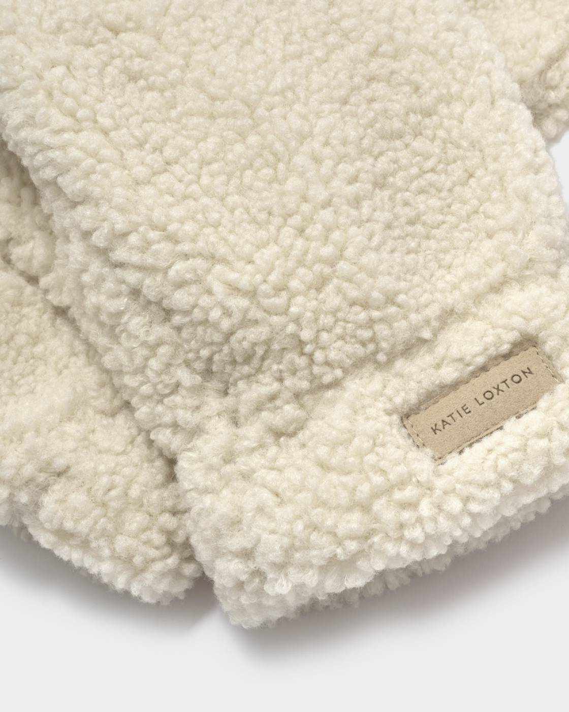 Katie Loxton Borg Mittens With Cord
