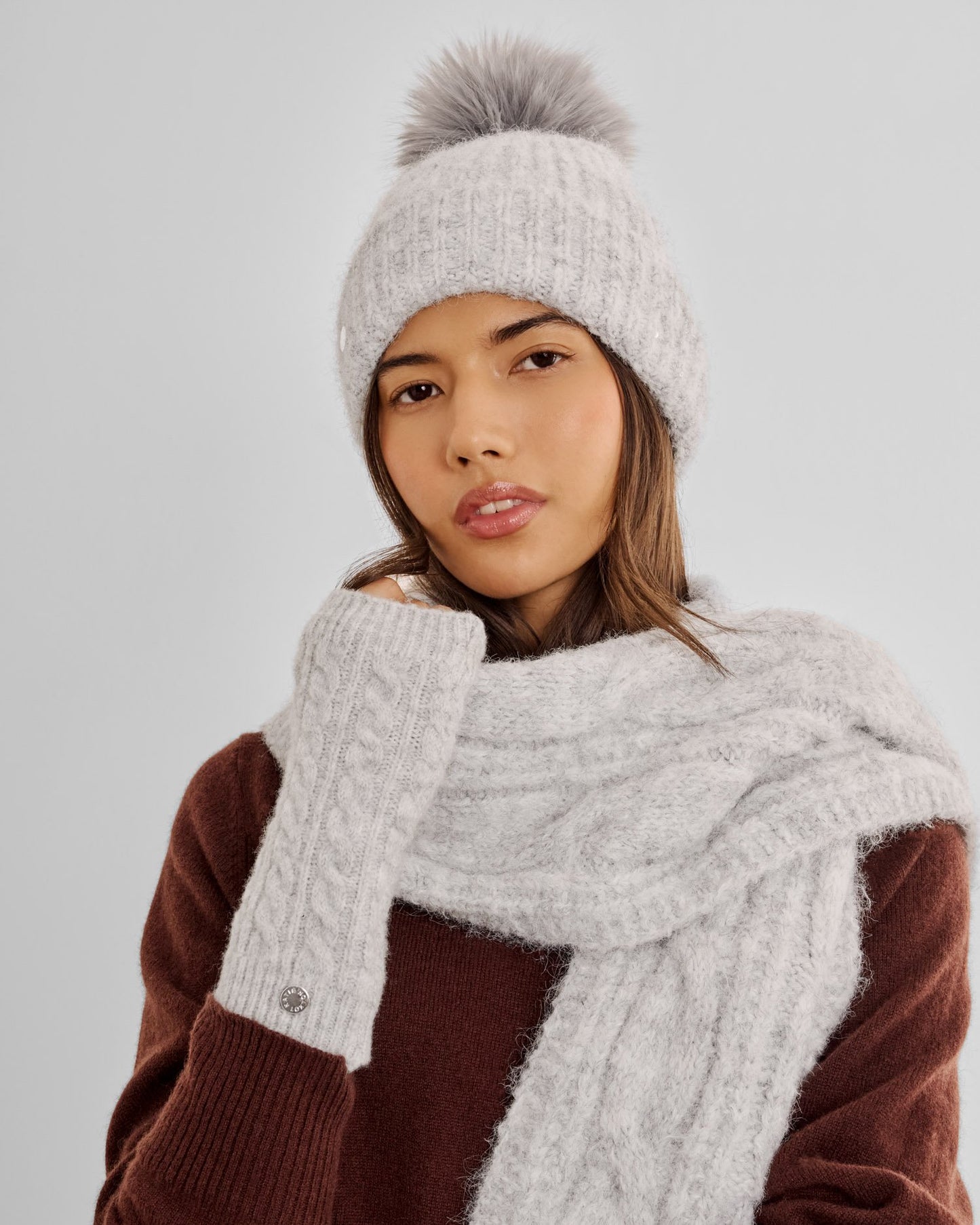 Katie Loxton Cable Knit Hand Warmer Gloves