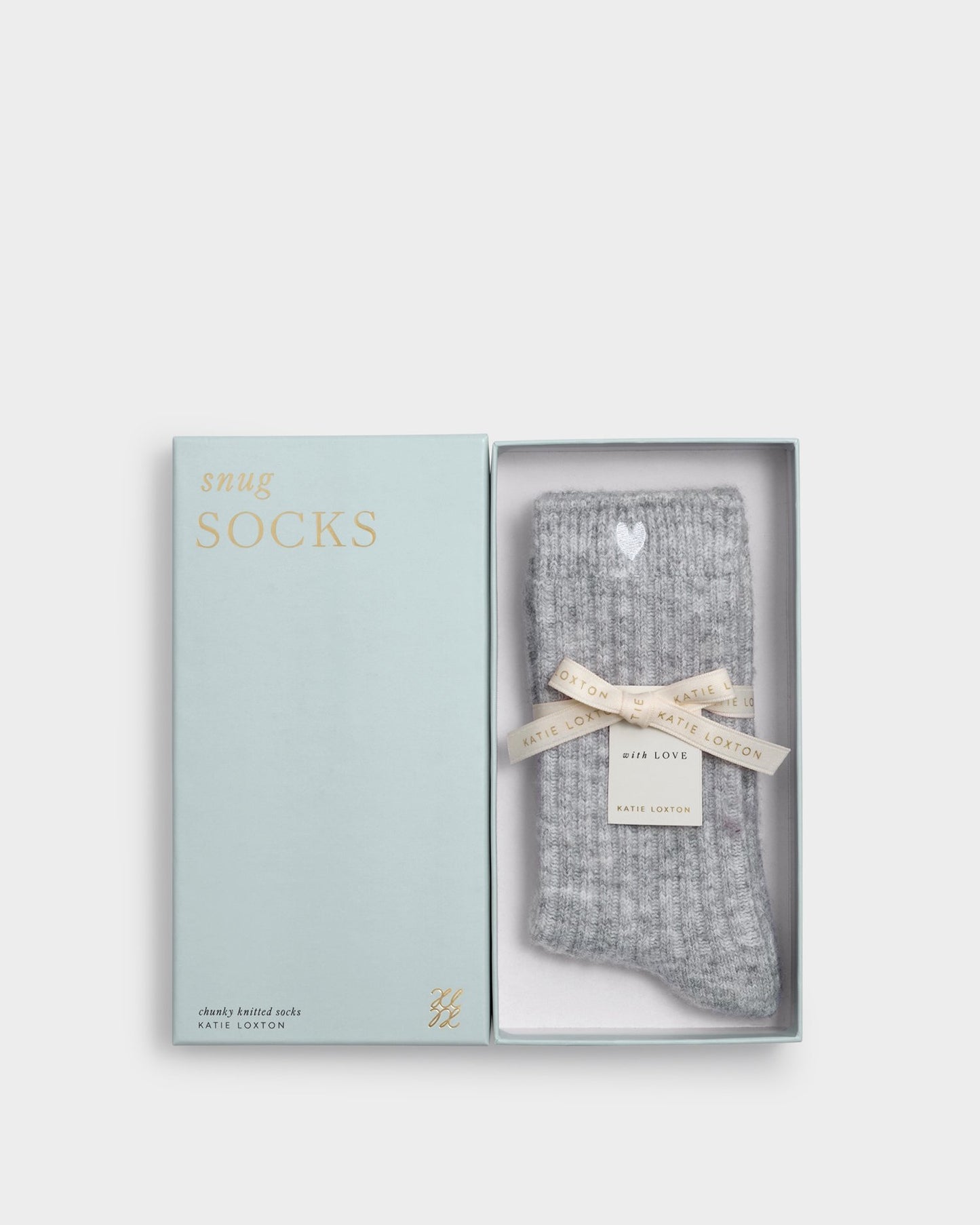 Katie Loxton Gift Boxed Chunky Knit Heart Socks