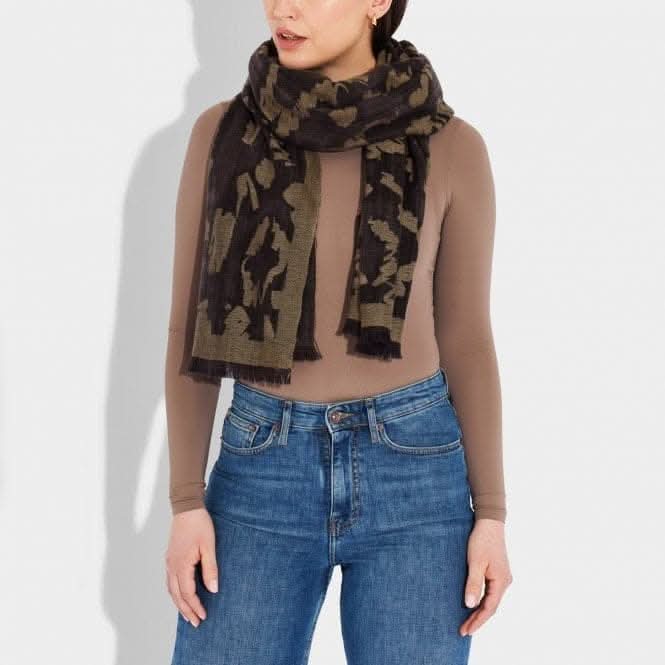 Katie Loxton Leopard Printed Blanket Scarf