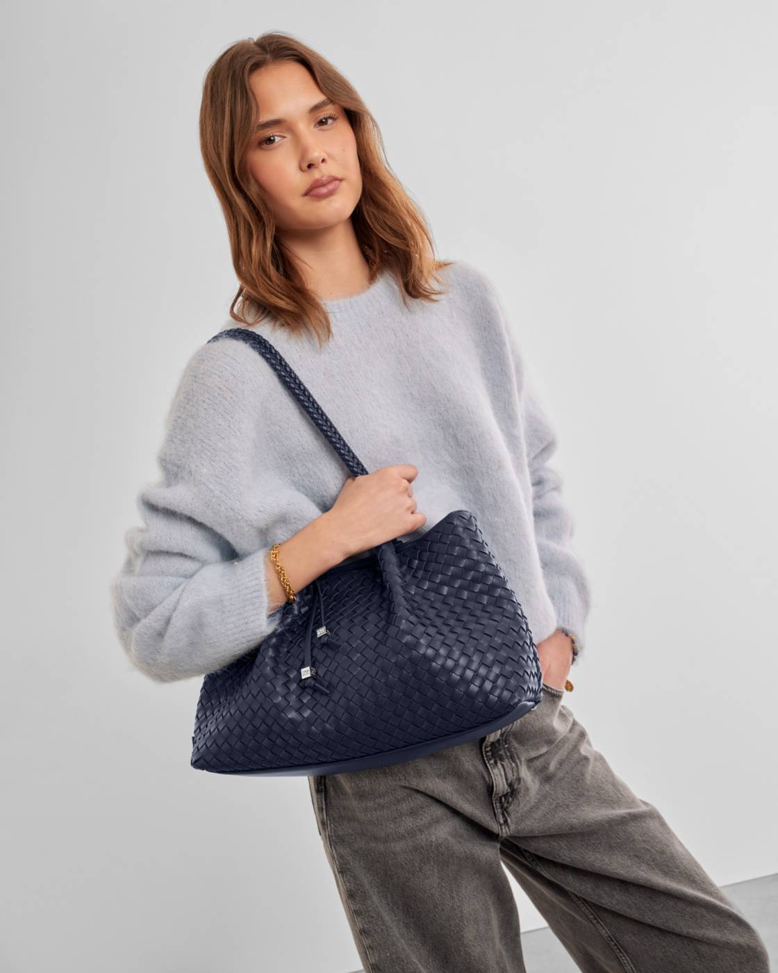 Katie Loxton Nova Hand Woven Small Shoulder Tote
