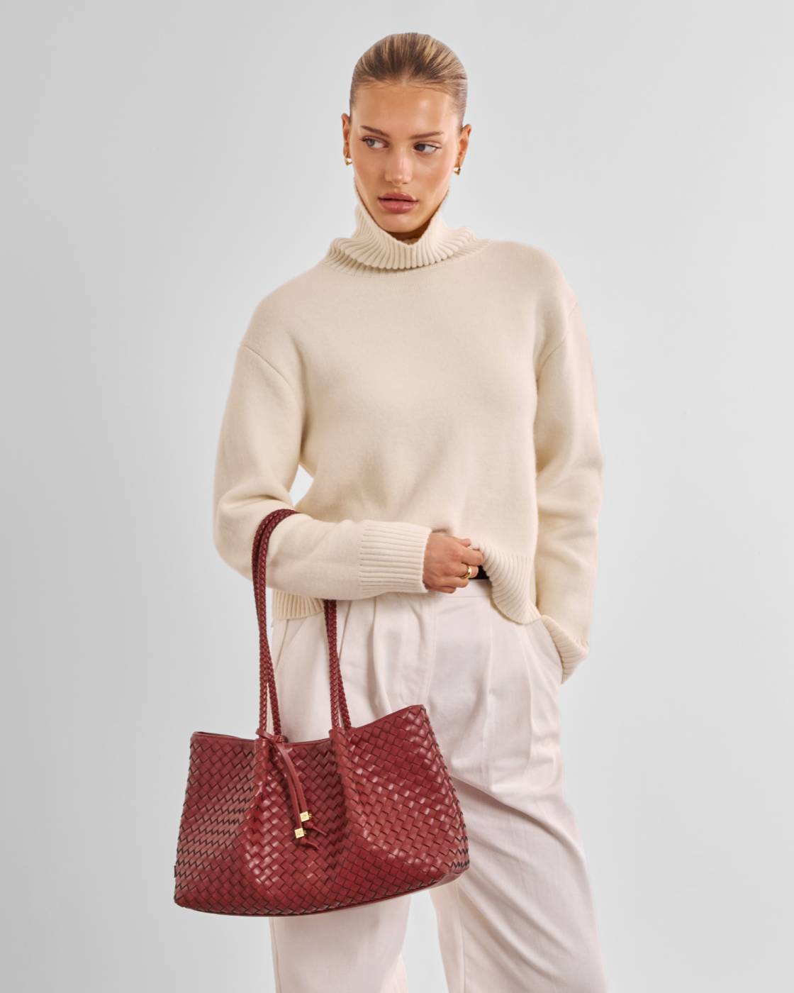 Katie Loxton Nova Hand Woven Small Shoulder Tote