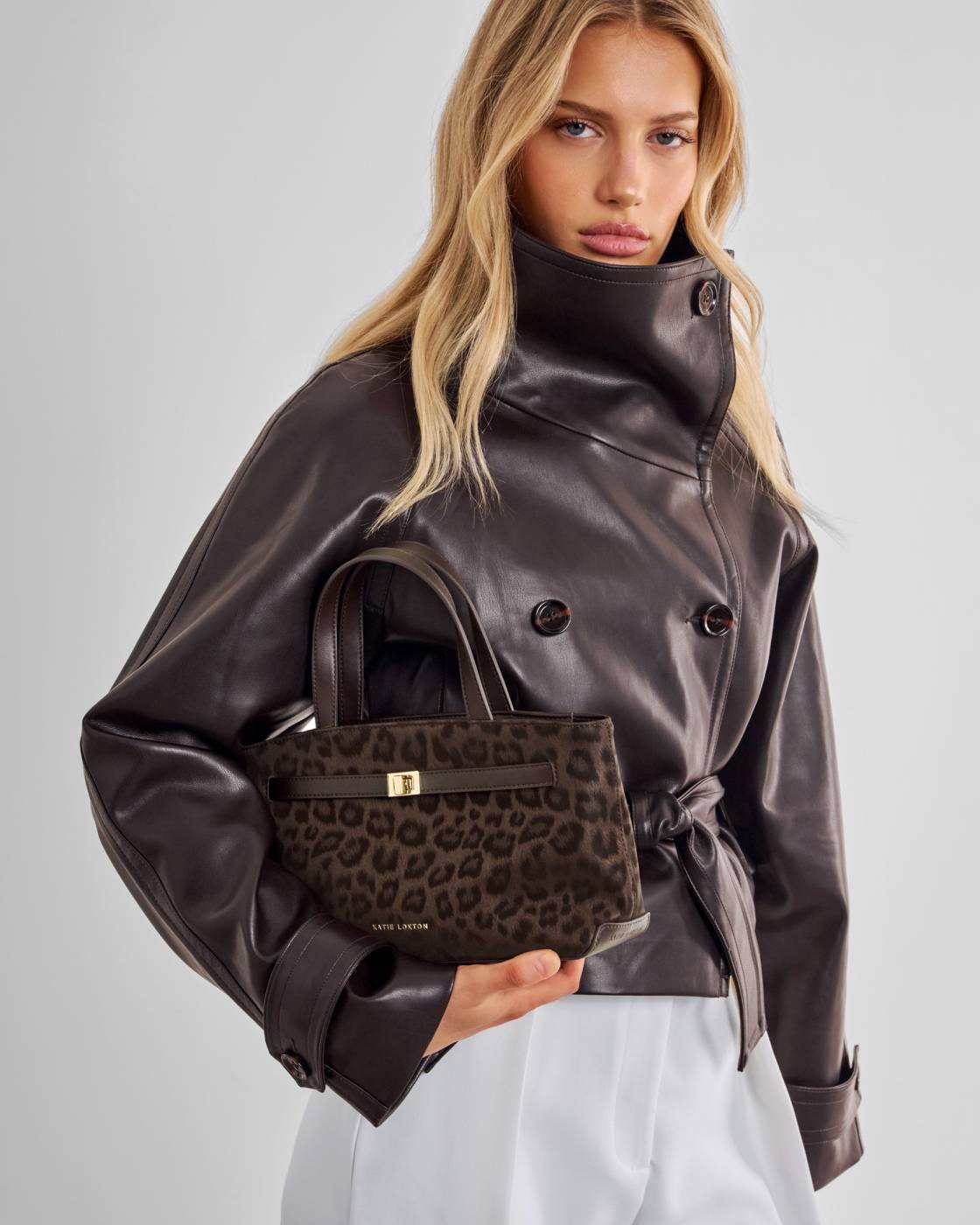 Katie Loxton Orin Top Handle Suedette Crossbody Bag