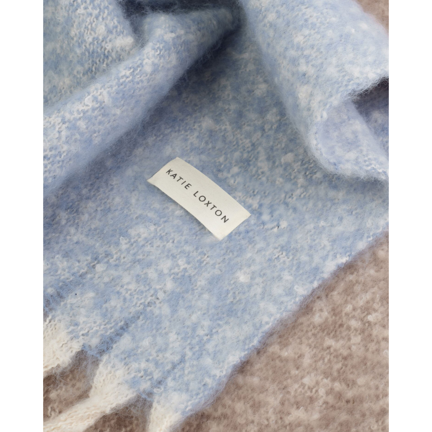 Katie Loxton Recycled Patterend Tassel Scarf