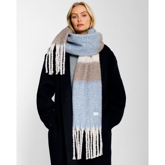 Katie Loxton Recycled Patterend Tassel Scarf