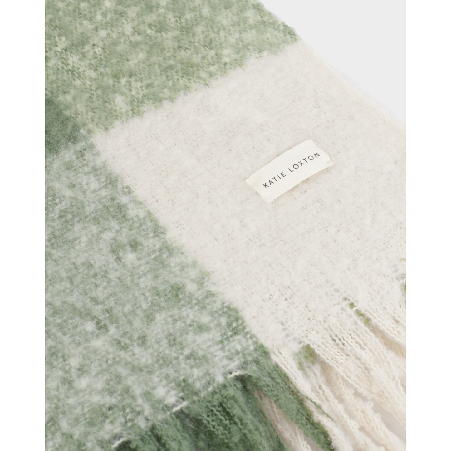 Katie Loxton Recycled Patterend Tassel Scarf