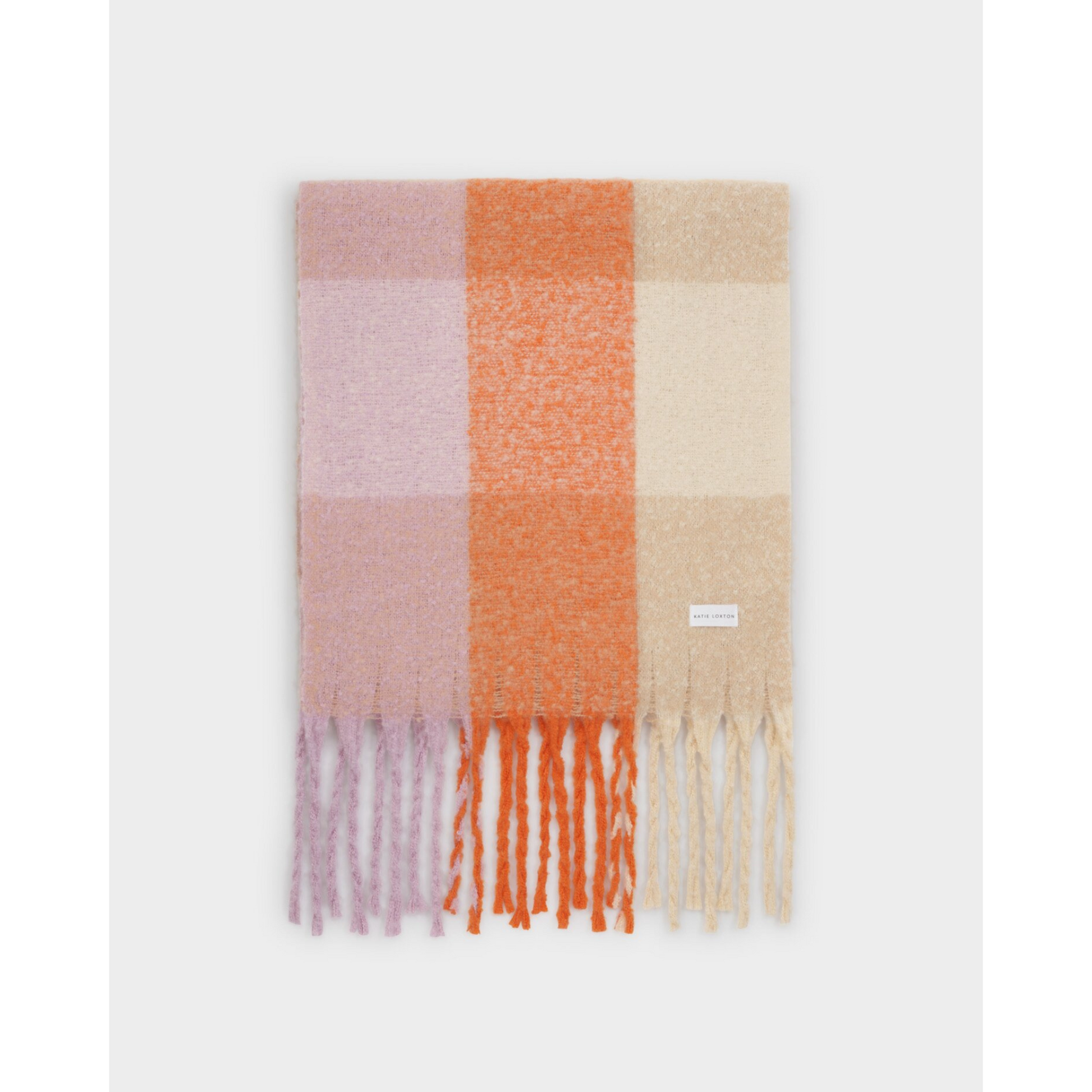 Katie Loxton Recycled Patterend Tassel Scarf