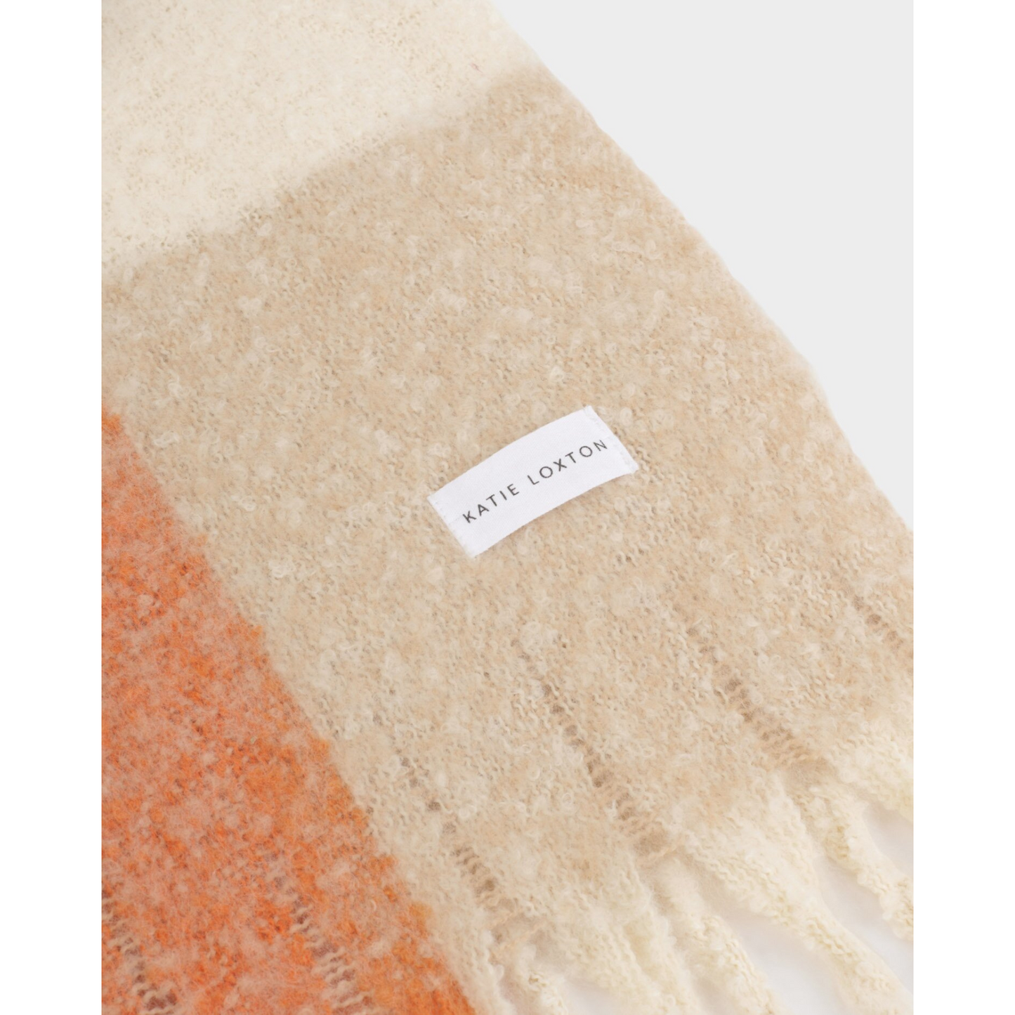 Katie Loxton Recycled Patterend Tassel Scarf