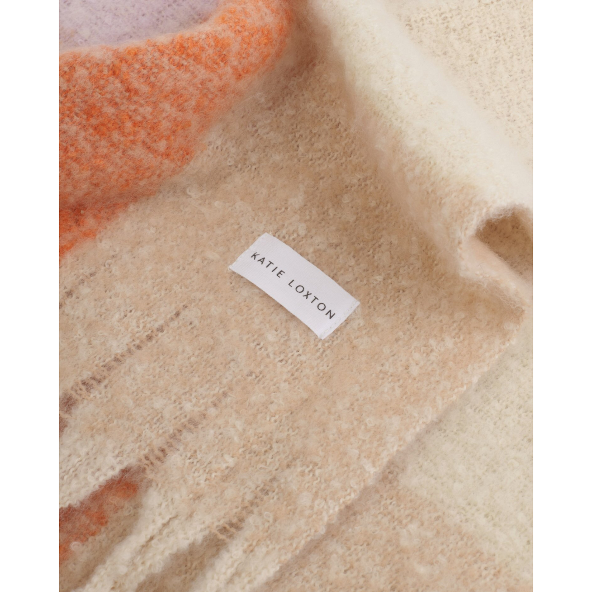 Katie Loxton Recycled Patterend Tassel Scarf