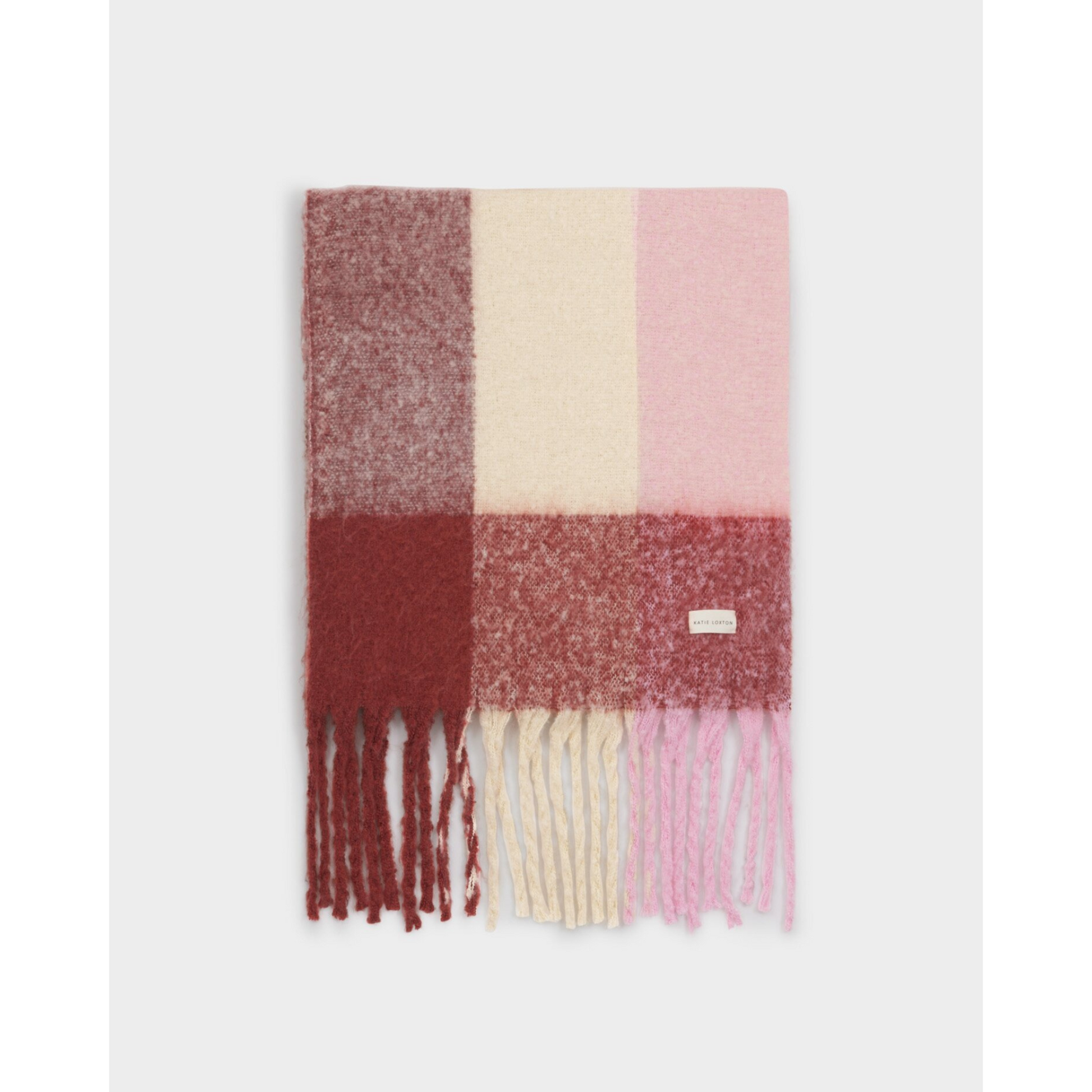Katie Loxton Recycled Patterend Tassel Scarf