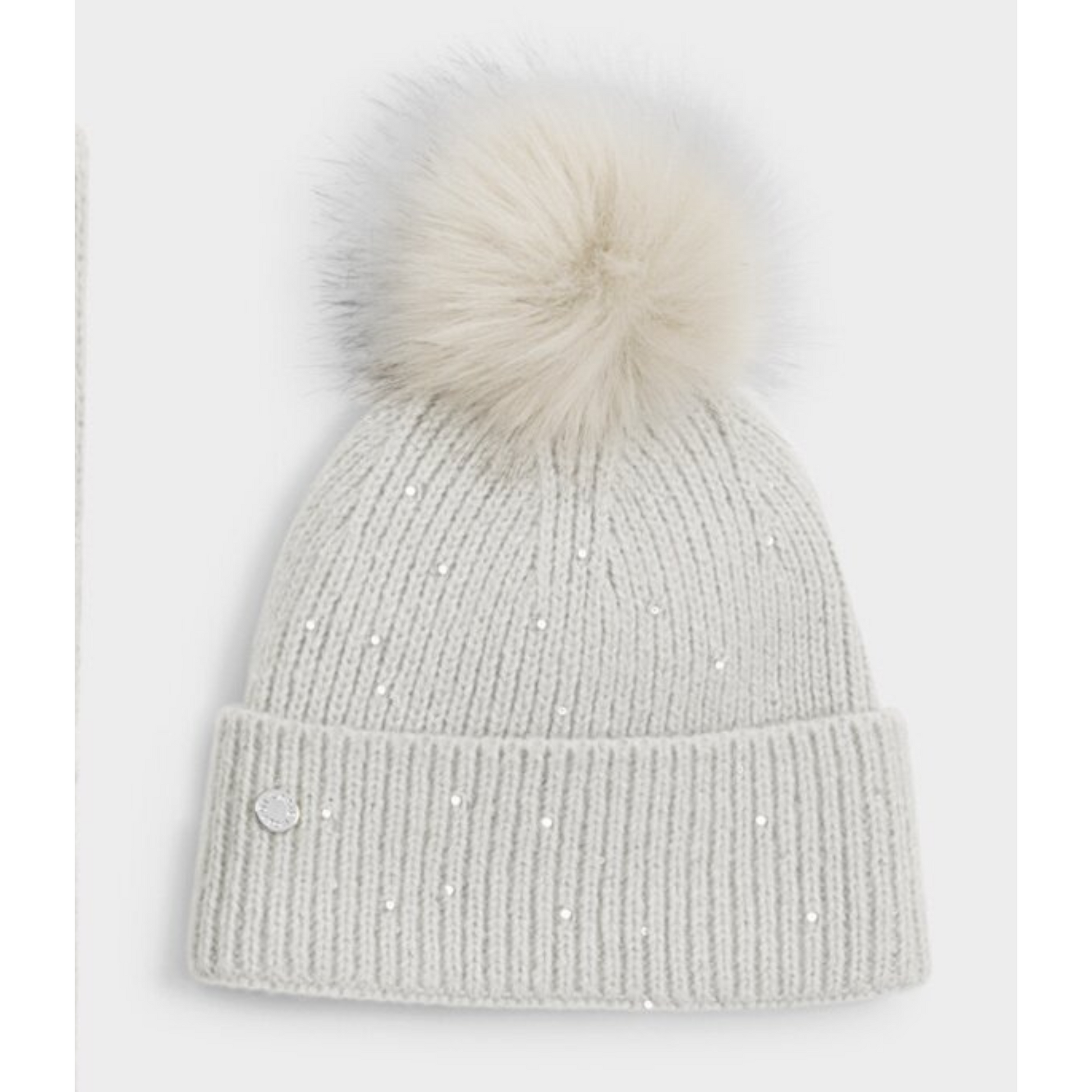Katie Loxton Sequin Pom Pom Hat