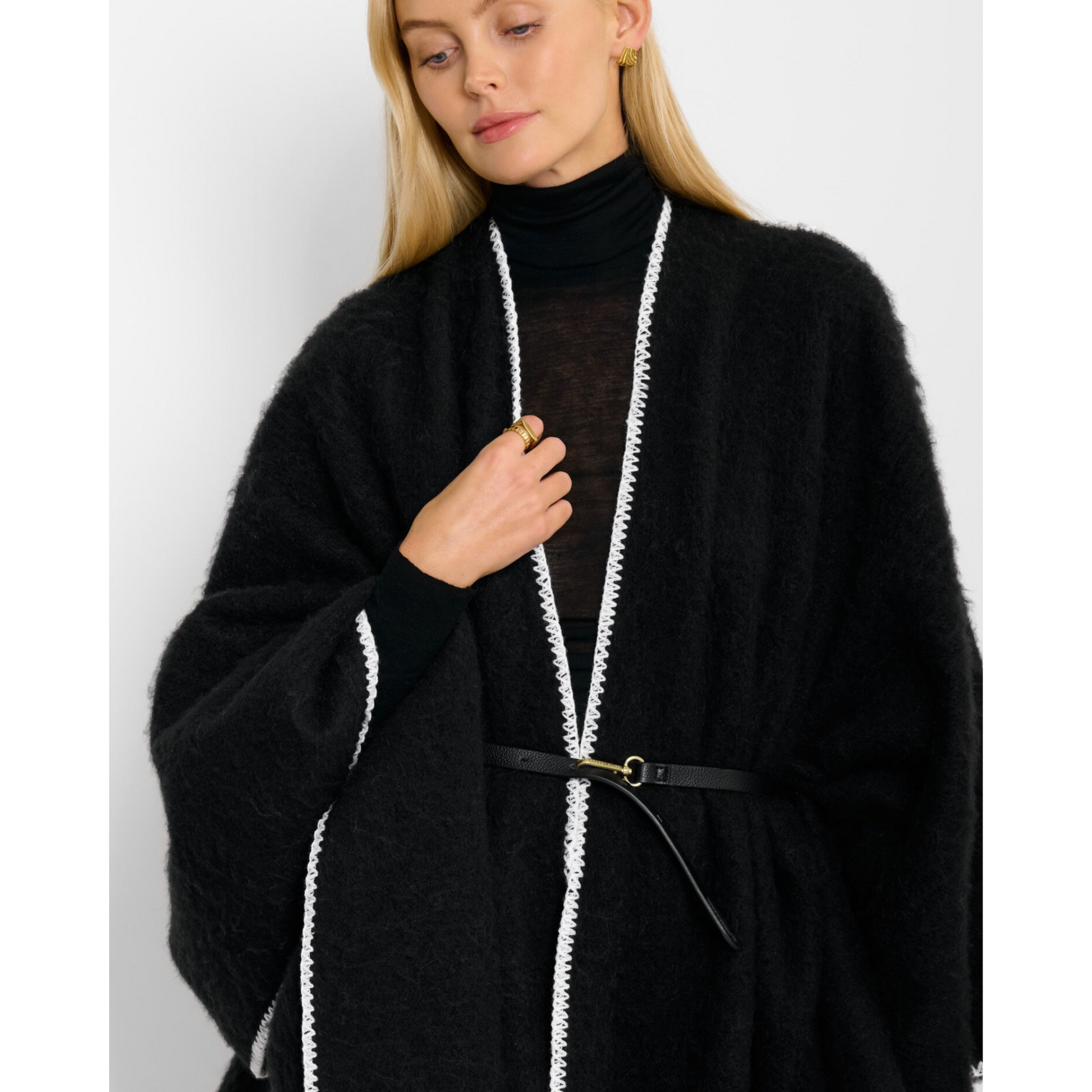 Katie Loxton Whipstitch Cape With Belt