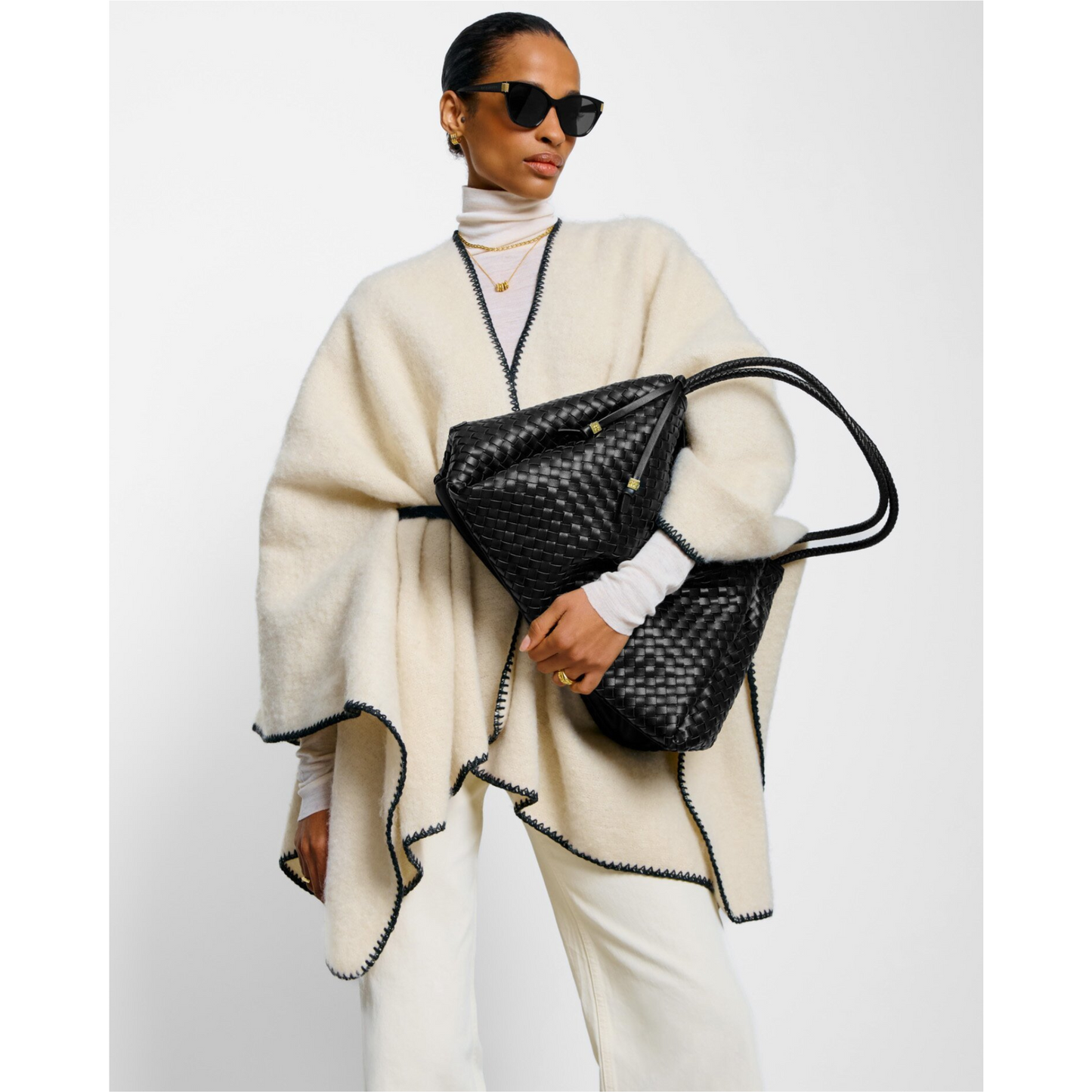 Katie Loxton Whipstitch Cape With Belt