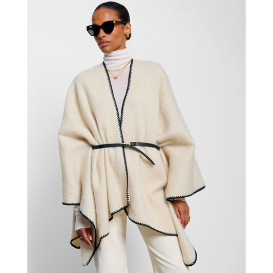 Katie Loxton Whipstitch Cape With Belt