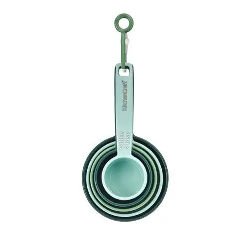 KitchenCraft Measuring Cups set of 5 Green/Blue