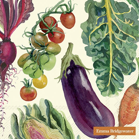 Emma Bridgewater Vegetable Garden Cream Lunch Napkins